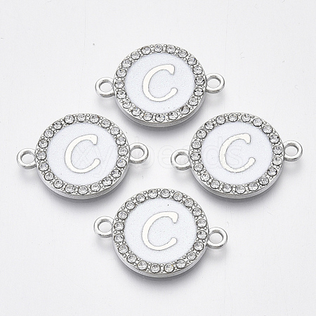 Alloy Enamel Links Connectors ENAM-TAC0003-01S-04C-1