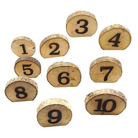 Rustic Wood Slice Table Numbers Cards HULI-PW0002-146-1