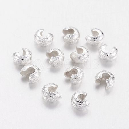 Brass Crimp Beads Covers LS-X-KK-G016-S-NF-1