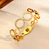 304 Stainless Steel Rhinestone Hinged Bangles for Women FS-WGBF11B-03-1