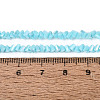 Electroplate Opaque Glass Beads Strands EGLA-Q139-01A-C15-4