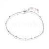 Tarnish Resistant 304 Stainless Steel Curb Chain Anklets LS-AJEW-P069-02P-1