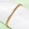 304 Stainless Steel Link Chain Bracelets for Women BJEW-A158-02D-G-1