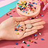120Pcs 15 Colors Column Rack Plating Spray Painted Alloy Beads for Jewelry Making FIND-TA0002-74-6