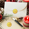 Self Adhesive Gold Foil Embossed Stickers DIY-WH0211-335-6