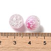 Duotone Spray Painted Crackle Acrylic Beads OACR-G029-02-4