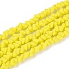 Frosted Opaque Glass Beads Strands GLAA-N017-4mm-13-1