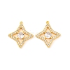Brass Micro Pave Clear Cubic Zirconia Pendants KK-U017-10H-G-1