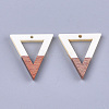 Resin & Walnut Wood Pendants RESI-S358-56A-2