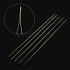 Iron Collapsible Big Eye Beading Needles ES001Y-S-100mm-01-2