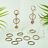 5 Bags Tibetan Style Iron Split Key Rings IFIN-WR0001-09-5