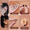 10Pcs 304 Stainless Steel Vortex Cuff Earrings EJEW-UN0002-76P-4