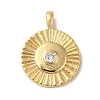 Rack Plating Brass & Cubic Zirconia Pendants KK-L216-060G-1