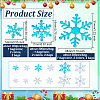 Olycraft 6 Bags 6 Style Snowflake Plastic Confetti DIY-OC0010-53-2