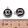 Platinum Plated Alloy Charms ENAM-S118-02U-P-3