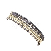 5Pcs 5 Styles Natural Rainbow Moonstone & Iolite & Non-magnetic Synthetic Hematite Beads Bracelets BJEW-JB13090-3
