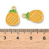 Fruit Alloy Enamel Charms PALLOY-S058-01LG-19-3