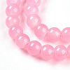 Baking Paint Imitation Jade Glass Round Bead Strands DGLA-Q021-6mm-03-3