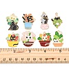 8Pcs 8 Styles Alloy Enamel Pandants ENAM-FP0002-71-3