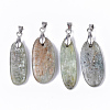 Natural Green Quartz Pendants G-S366-001B-01-2