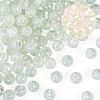 100Pcs Crackle Transparent Glass UV Reactive Beads GLAA-TA0004-28C-3