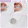 24Pcs 2 Style Alloy Rhinestone Cufflinks DIY-NB0013-81-3