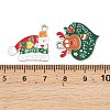Christmas Alloy Enamel Pendants ENAM-G234-01B-4