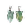 Natural Banded Agate/Striped Agate Pendants G-N326-128-A03-2