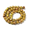Natural Imperial Jasper Beads Strands G-I122-8mm-25-3