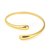 Brass Open Cuff Bangles for Women BJEW-M312-09G-2