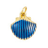 Rack Plating Brass Enamel Pendants X-KK-P269-09G-02-1