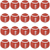 32Pcs All Kinds of Sports Balls Silicone Beads SIL-SC0001-81A-1