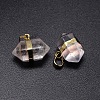 Double Terminated Pointed Gemstone Pendants G-P049-G-2