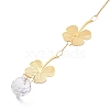 Faceted Glass Sun Catcher Pendant Decorations AJEW-A037-06G-3