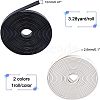2 Rolls 2 Colors PU Leather Cord DIY-CA0001-88-2