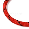 Braided Round Polyester Cord Bracelet Makings FB-CBAEDA0-01G-27-2