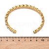 304 Stainless Steel & Cubic Zirconia Cuff Bangles for Women BJEW-T031-01B-5