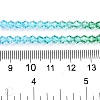 Gradient Color Baking Paint Glass Bead Strands DGLA-A039-T6mm-A018-5