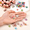  60Pcs 15 Colors Transparent Resin European Rondelle Beads RPDL-TA0001-05-11