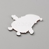 Christmas Acrylic Cabochons SACR-WH0011-05G-2