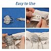 2Pcs Flower Alloy Rhinestone Snap Lock Clasps FIND-FH0018-22B-4