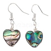 Abalone Shell/Paua Shell Dangle Earrings EJEW-JE06208-2