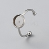 Stainless Steel Ring Components STAS-WH0029-98B-P-1