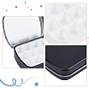 4Pcs 4 Styles Rectangle Iron Platic Tin Cans with Hinged Lid CON-AR0001-15-3