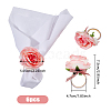 Artificial Rose Flower Cloth Napkin Rings AJEW-WH0314-75-2