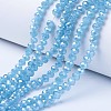 Electroplate Glass Beads Strands EGLA-A034-J3mm-A06-1