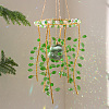 1Bag Iron & Glass Hanging Ornaments HJEW-SP0001-65A-7