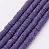 Handmade Polymer Clay Bead Strands CLAY-T002-6mm-39-1