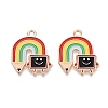 Alloy Enamel Pendants ENAM-Q004-01KCG-05-1