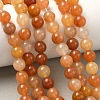 Natural Red Aventurine Bead Strands G-P257-02-8mm-01-1